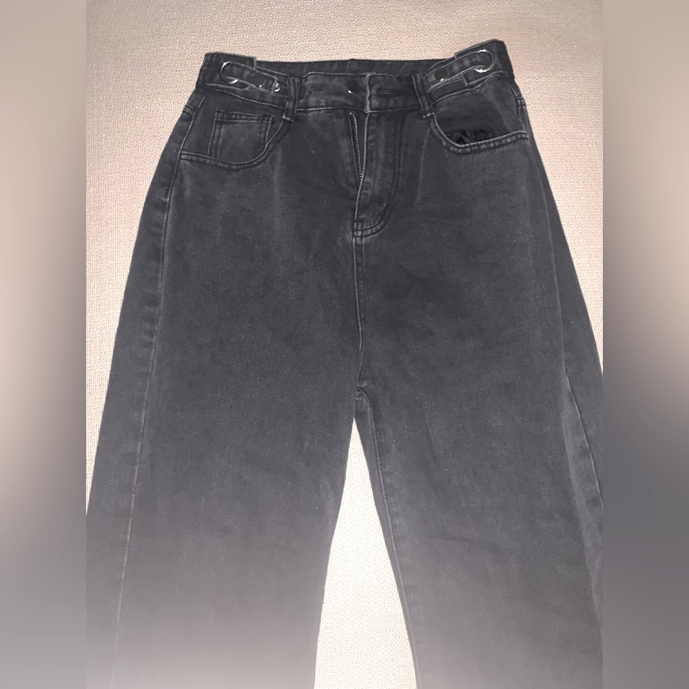 SHEIN Dazy Slant Pocket Straight Jeans